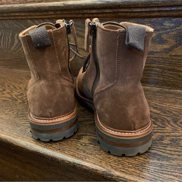 Aquatalia Men’s Leaston Suede Boot (Chestnut) Size 8.5 - Picture 5 of 13